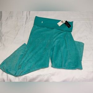 Ralph Lauren Turquoise Lounge Pants terry cloth size M